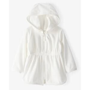 Carter's Baby Girl Hooded Terry Cloth Swim Cover-Up Dress - White